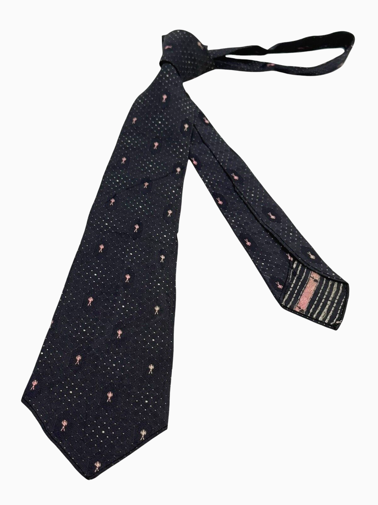 1930s Vintage Neck Ties BROCADE 1940s Necktie Wide Swing Rockabilly Tie 52X3.2