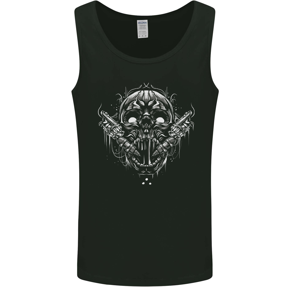 Tattoo Skull Tattooist Artist Mens Vest Tank Top