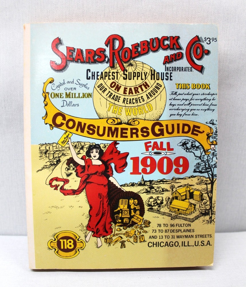 Vintage Sears Roebuck Catalog 1979 Reprint of 1909 Book Very good condition.