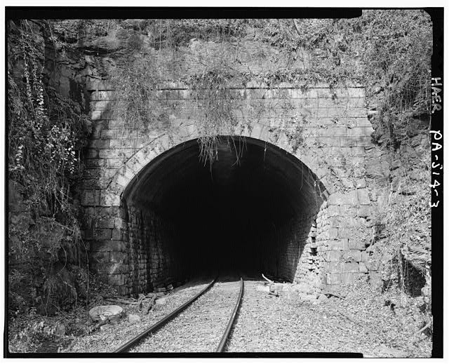 3. Elevation, from south. - North Pennsylvania Railroad, Landis Ridge Tunnel,