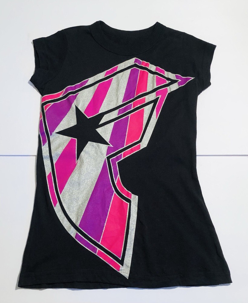 FAMOUS STARS AND STRAPS Women’s Black Graphic S/S T-Shirt Travis Barker Size XS