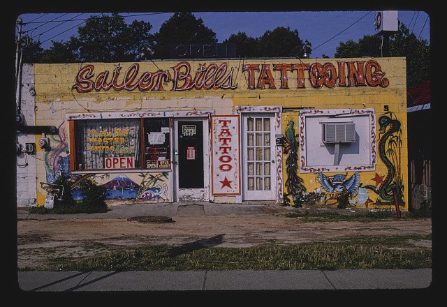 Columbus Georgia 1982 Sailor Bills Tattooing Victory Drive storefront