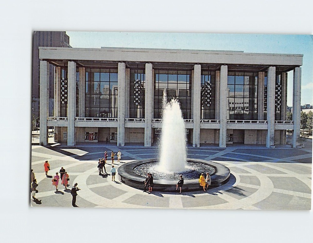 Postcard Lincoln Center For The Performing Arts New York State Theater NYC City