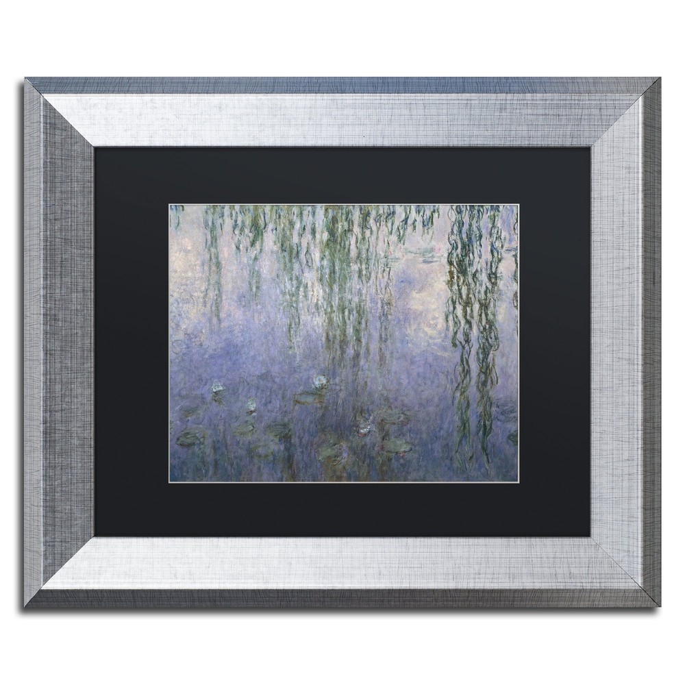 Claude Monet Water Lilies III 1840-1926 Black Matted Silver Frame 11x14 Art Print