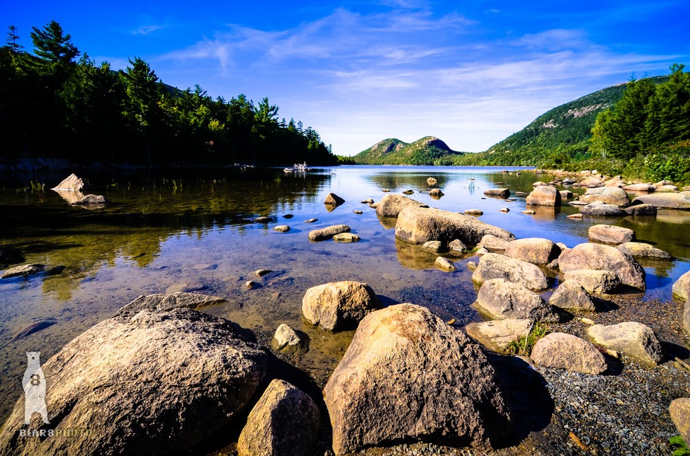 Jordan Pond - View of the Bubbles - Acadia National Park - Maine Décor-image