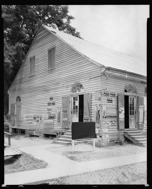 Photo:Grand Coteau Louisiana Petitin's Store 1938 country store storefront