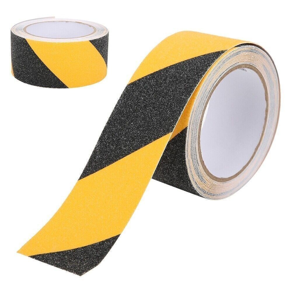 PVC Black Yellow Non slip Tape Frosted Waterproof Floor Warning Adhesive Tapes