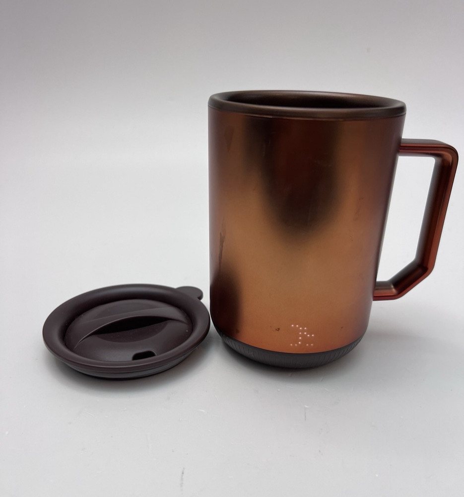 Tzumi ion Mug Self Heating Coffee Mug 12oz. Stainless Steel- Bronze  MUG ONLY