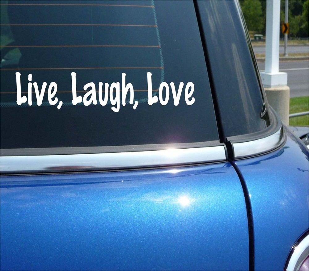 Live Laugh Love Vinyl Decal Sticker for Car Window Wall Truck Decor