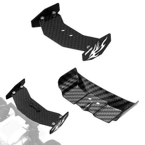 GOUPRC RC Rear Wing Carbon Fiber & Plastic Combo for Losi Micro-B 1/24 RC Buggy