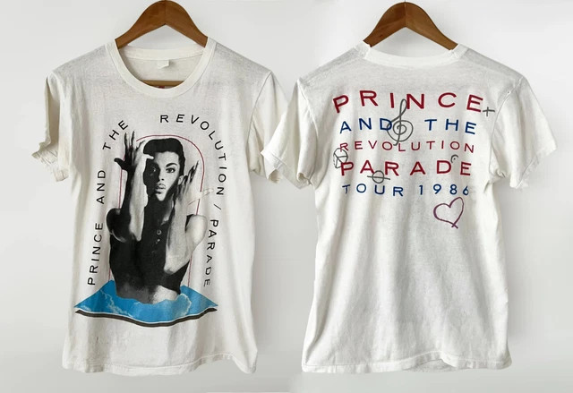 Vintage Styles 1986 Prince and The Revolution Parade Tour Vintage Tee Shirt