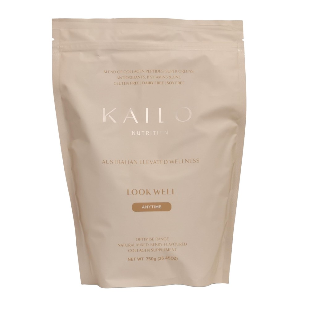 Nutrition - Look Well Collagen - Mixed Berry Flavored, with Super Greens, Ess...