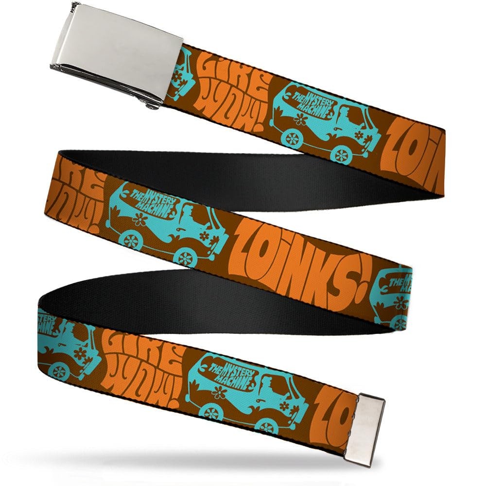 `Blank Chrome 1.0`` Buckle - Zoinks! & The Mystery Machine Webbing` ACC NEWAnother great item from Rarewaves USA | Free delivery!