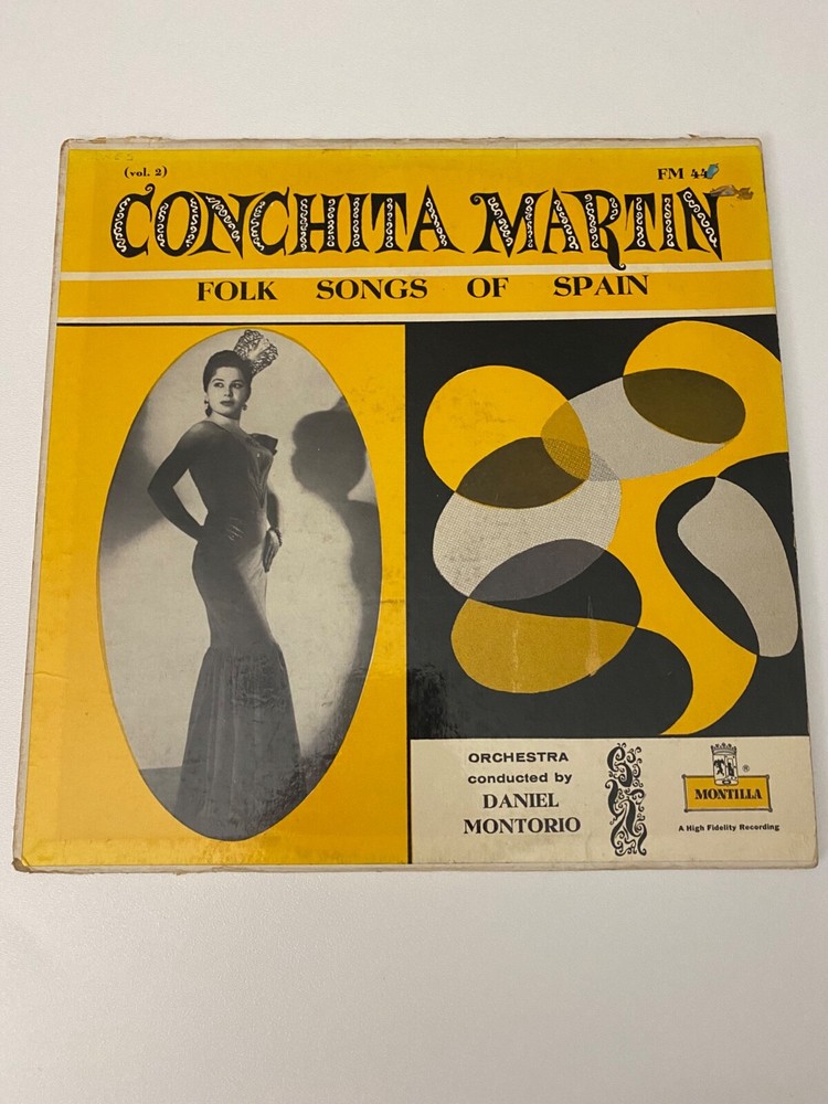 Conchita Martin Folk Songs Of SpainVol 2 LP Montilla Records Daniel Montorio VG