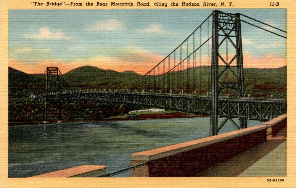 Bear Mountain Road, Hudson River, N. Y., Bear Mountain Bridge, New Postcard