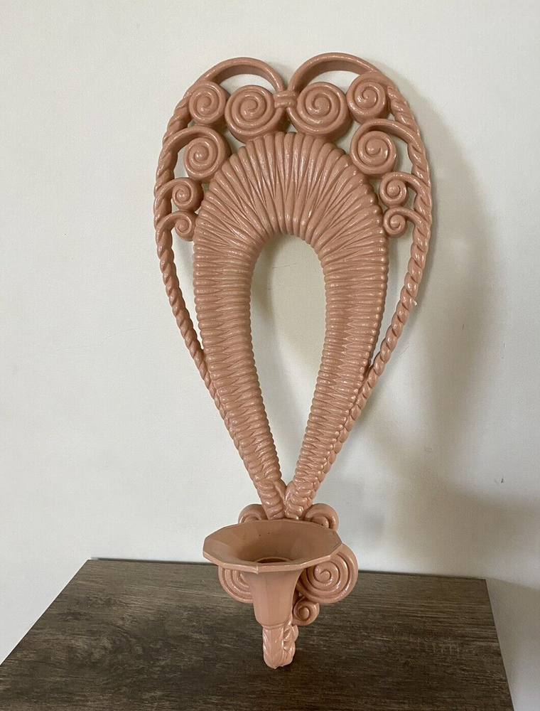 Vintage BURWOOD Candle Wall Sconce Candle Holder 1975