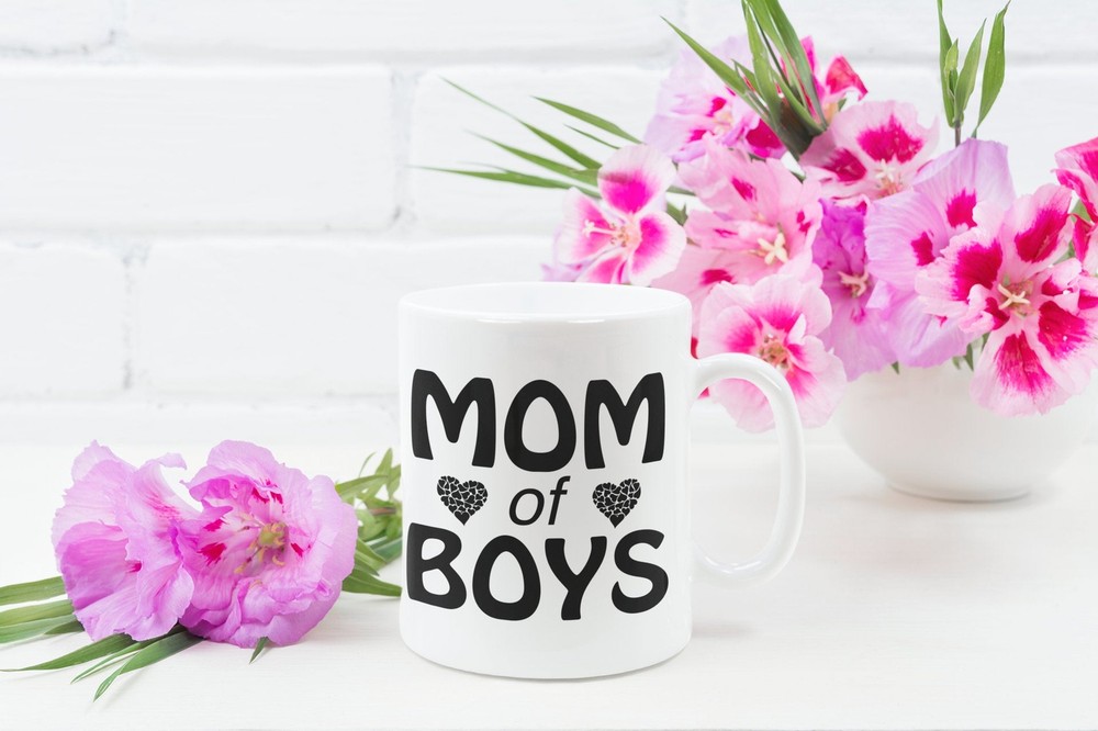 Fun Mom Of Boys Coffee Mug Cute Raising Boys Gift For Mama