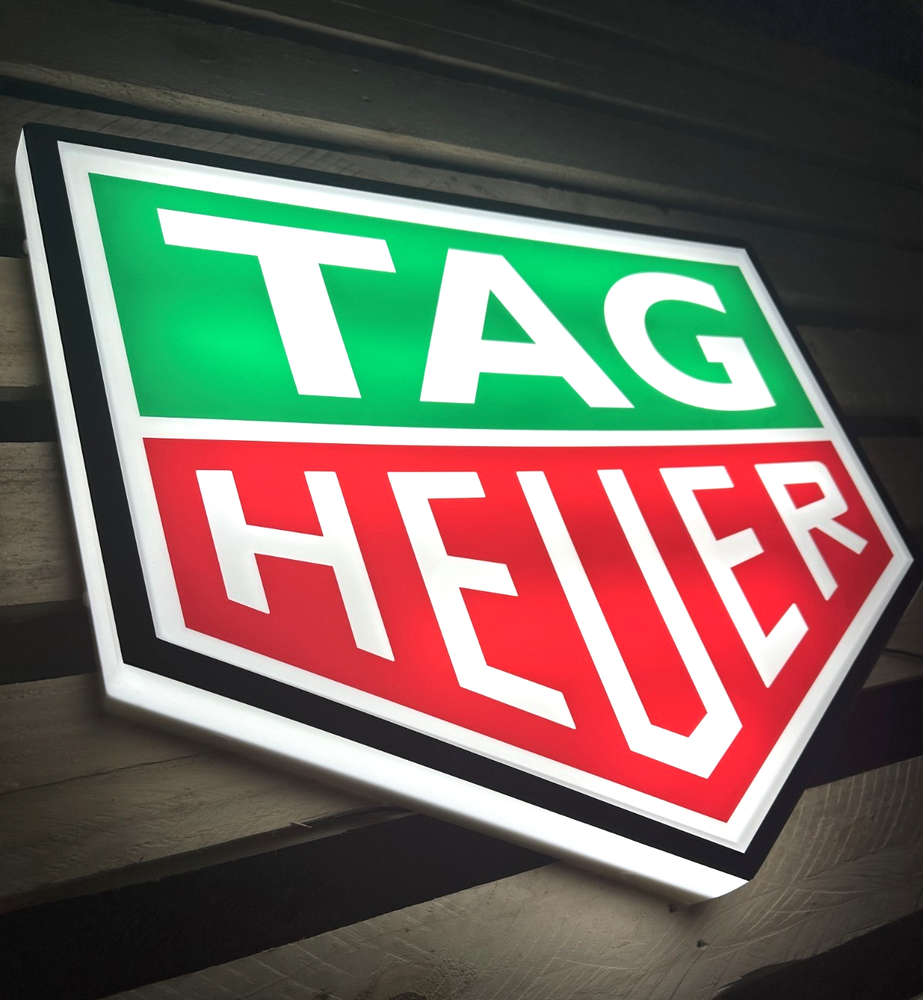 TAG HEUER Illuminated Sign Garage Light Box Showroom Dealership 25