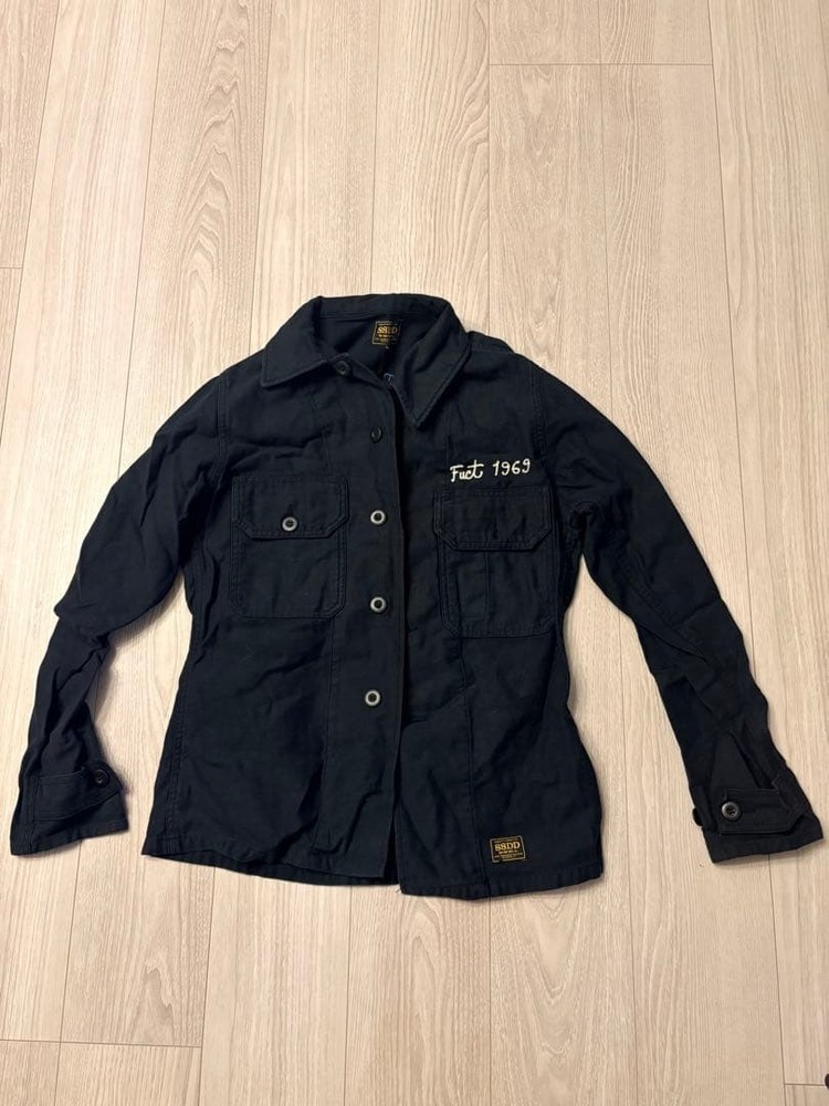 FUCT SSDD Donald Long Sleeve Shirt M Black Regular Collar