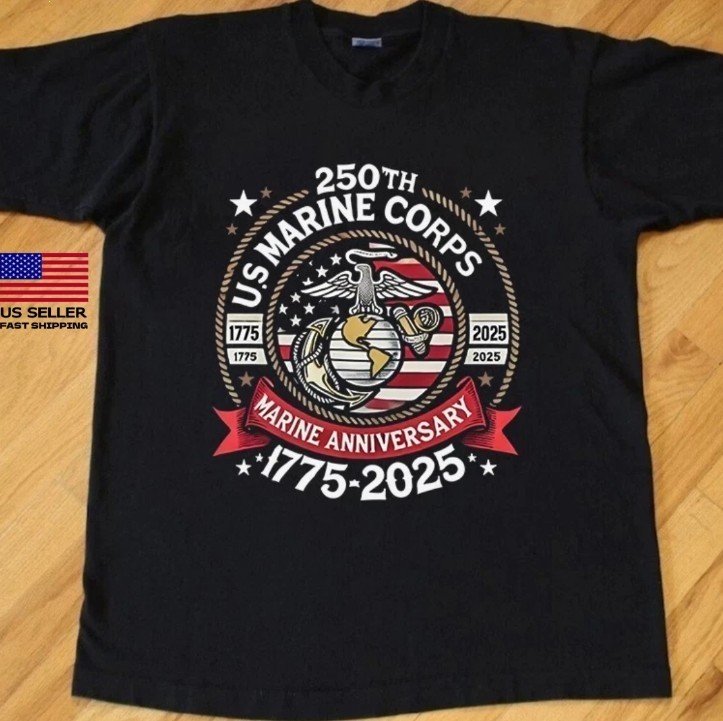 Military Pride T-Shirt, 250th Marine Corps Anniversary, Veteran Unisex Tshirt