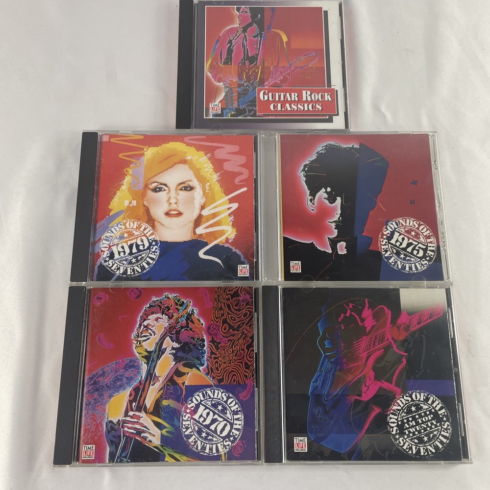 CDs Lot of Time Life Sounds of the Seventies 70s 1970-1979 Guitar Power/Rock