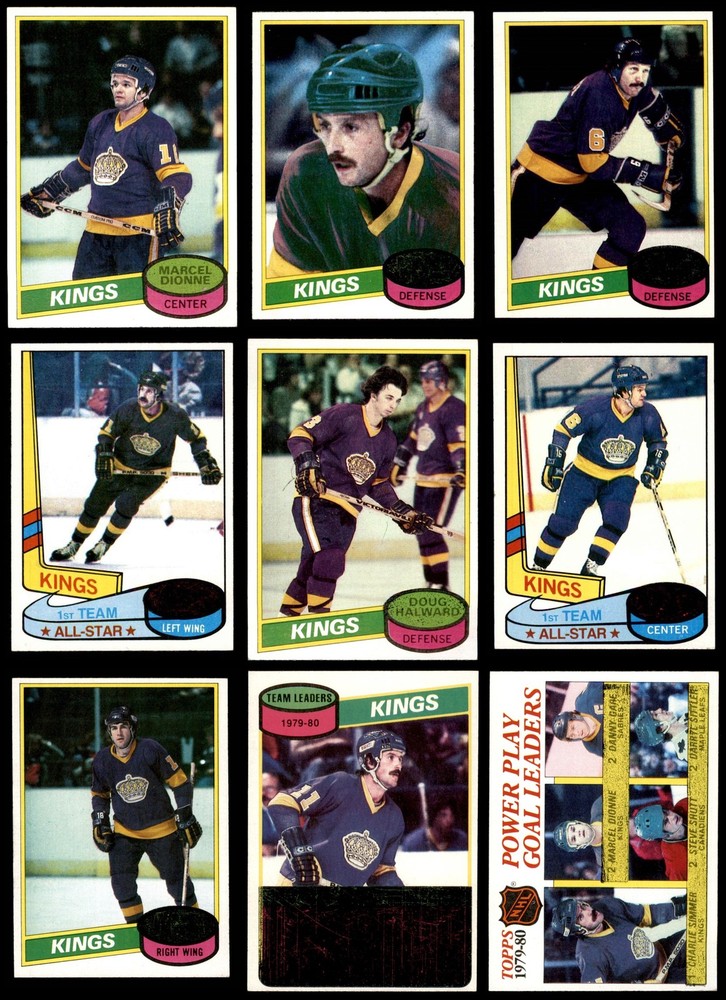 1980-81 Topps Kings Near Complete Team Set 13 of 15 Cards EX 6900683