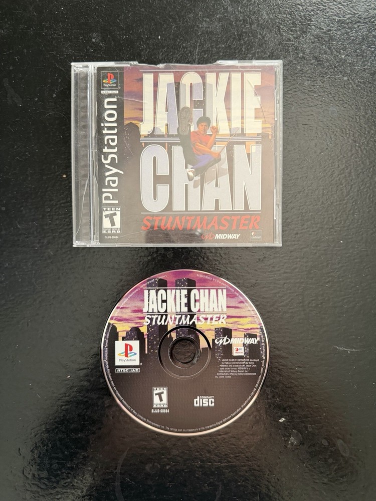 Jackie Chan Stuntmaster (Sony PlayStation 1 PS1, 2000) with Registration Card