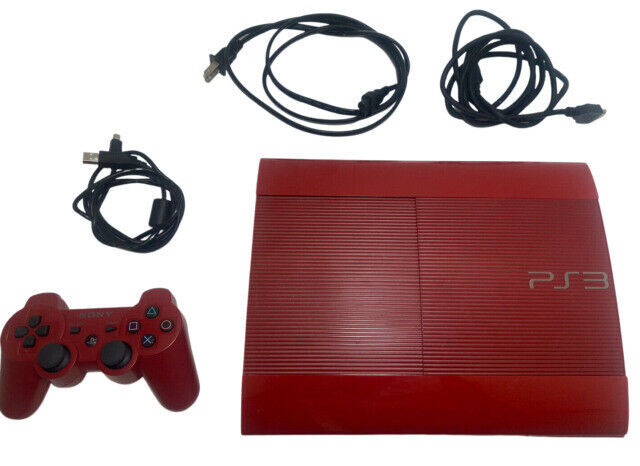 Sony PlayStation 3 500GB Home Console Pack with God of War: Ascension Legacy Bundle - Garnet Red