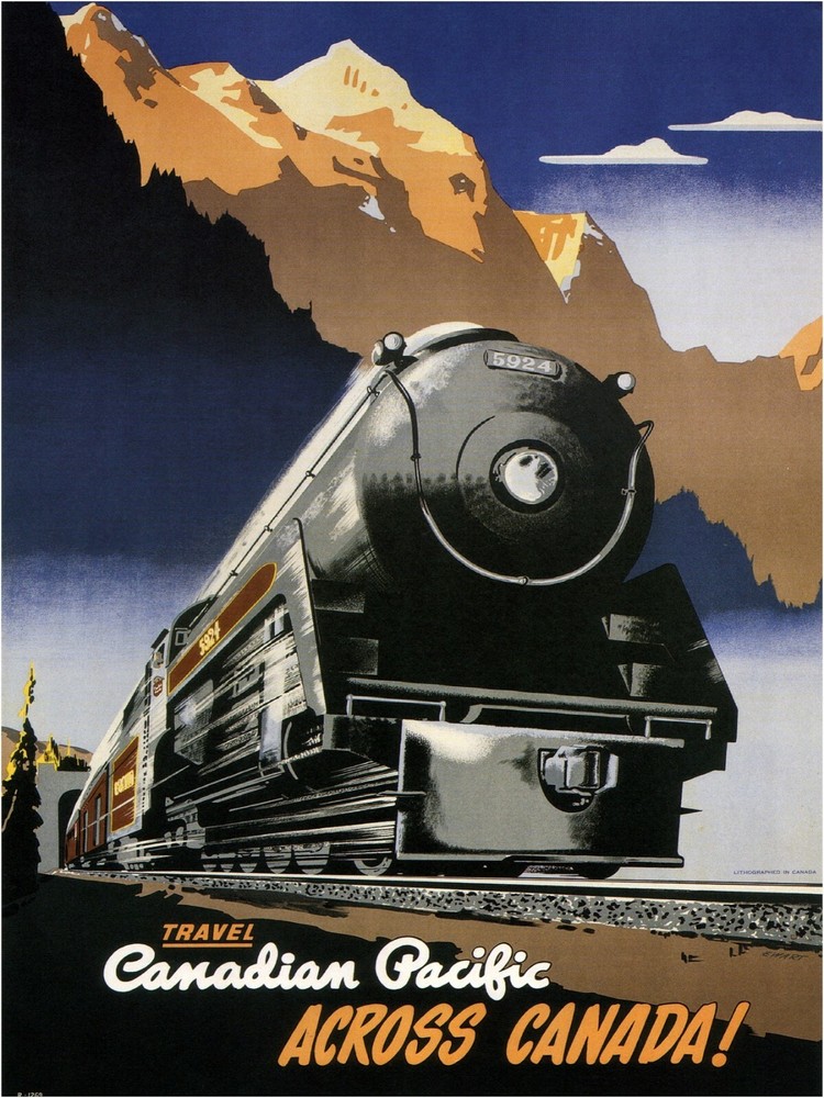4071.Canada Pacific train.Travel railroad POSTER.Home School Office art decor