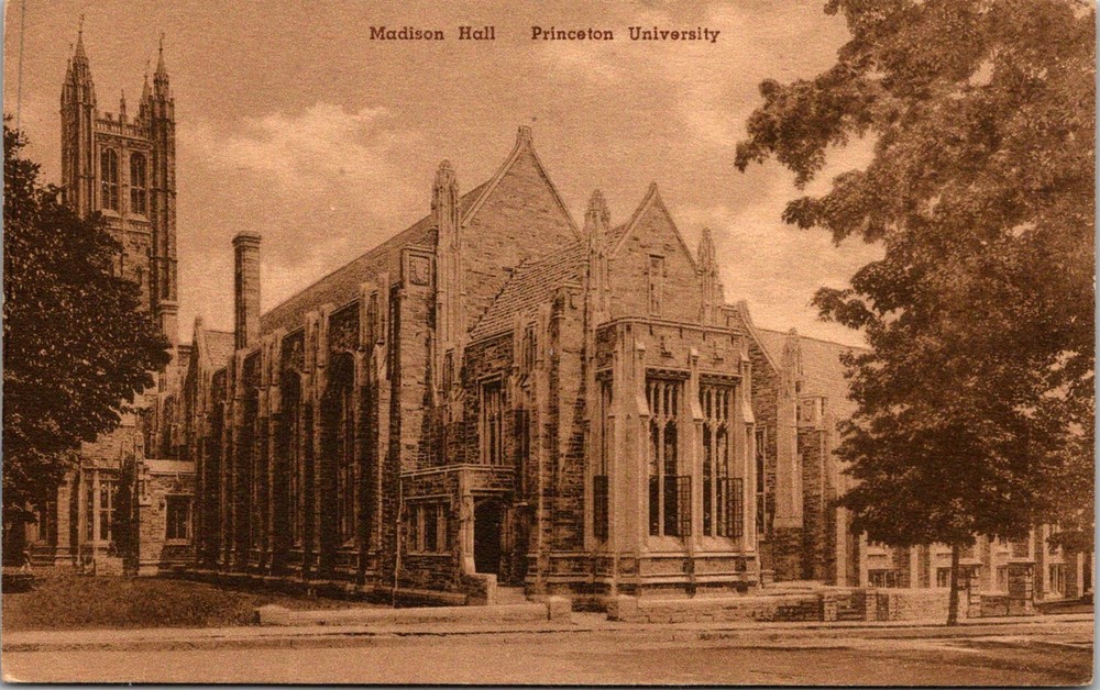 Dr Jim Stamps Postcard Madison Hall Princeton University
