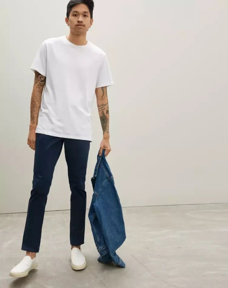 Everlane Pants Men Size 32X32 Navy Performance 5 Pocket Stretch Slim Fit Comfort