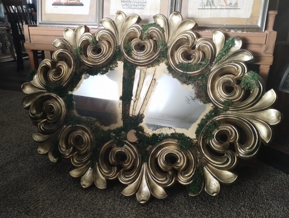 Mirror Gothic Enchanted Forest Elegant Witch Gold Abstract Krazed Dezigns-image