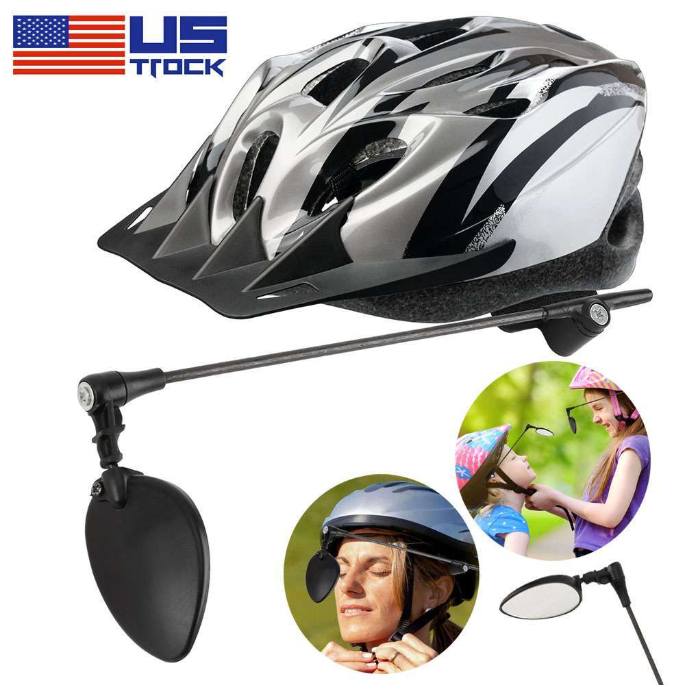 360° Bicycle Helmet Rearview Mirror Bike Cycling Riding Rear View Safety Mirrors