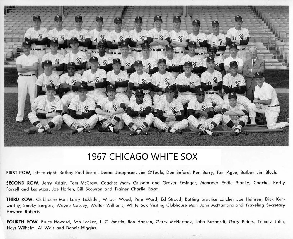 1967 Chicago White Sox Team Baseball Mlb 4x6 PHOTO PRINT