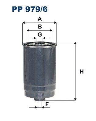 PP 979/6 FILTRON Fuel Filter for Hyundai, Kia