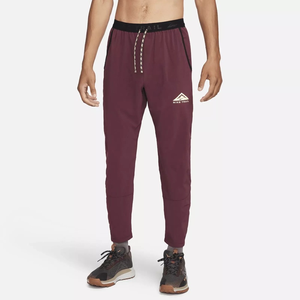 $115 Nike Trail Dawn Range Dri-Fit Running Pants Night Maroon Sz XLT DX0855-681