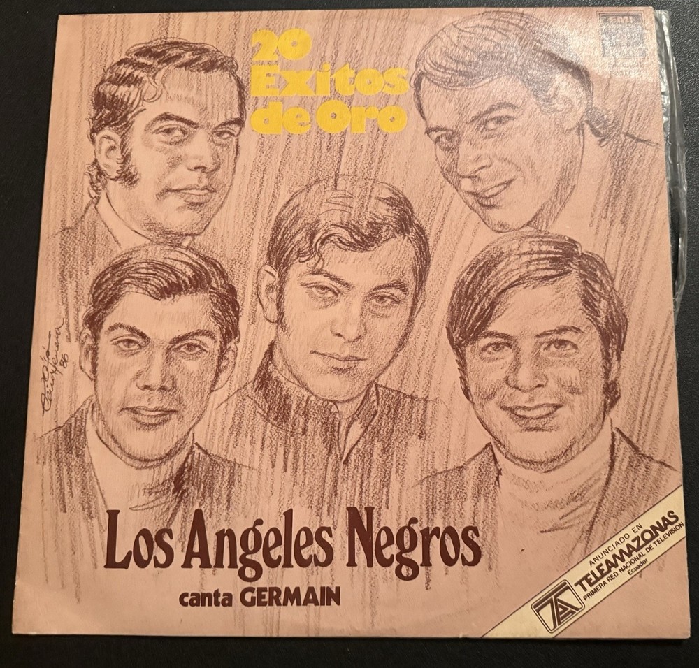 Los Angeles Negros 20 Exitos de Oro LP Vinyl 1986 Compilation Ecuador Latin