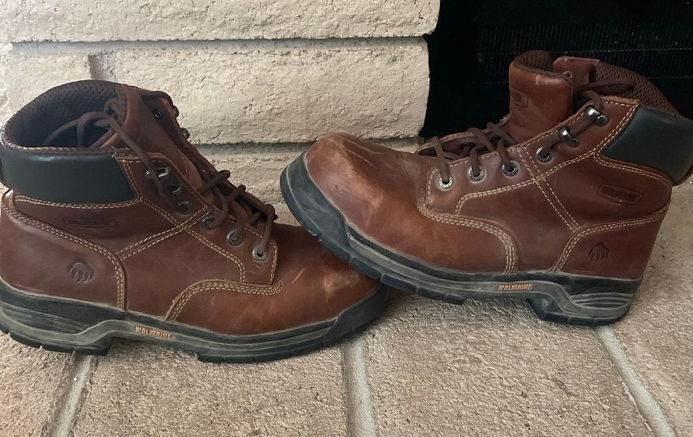 Wolverine Harrison 6 Inch Durable Lace Up Work Boots for Men