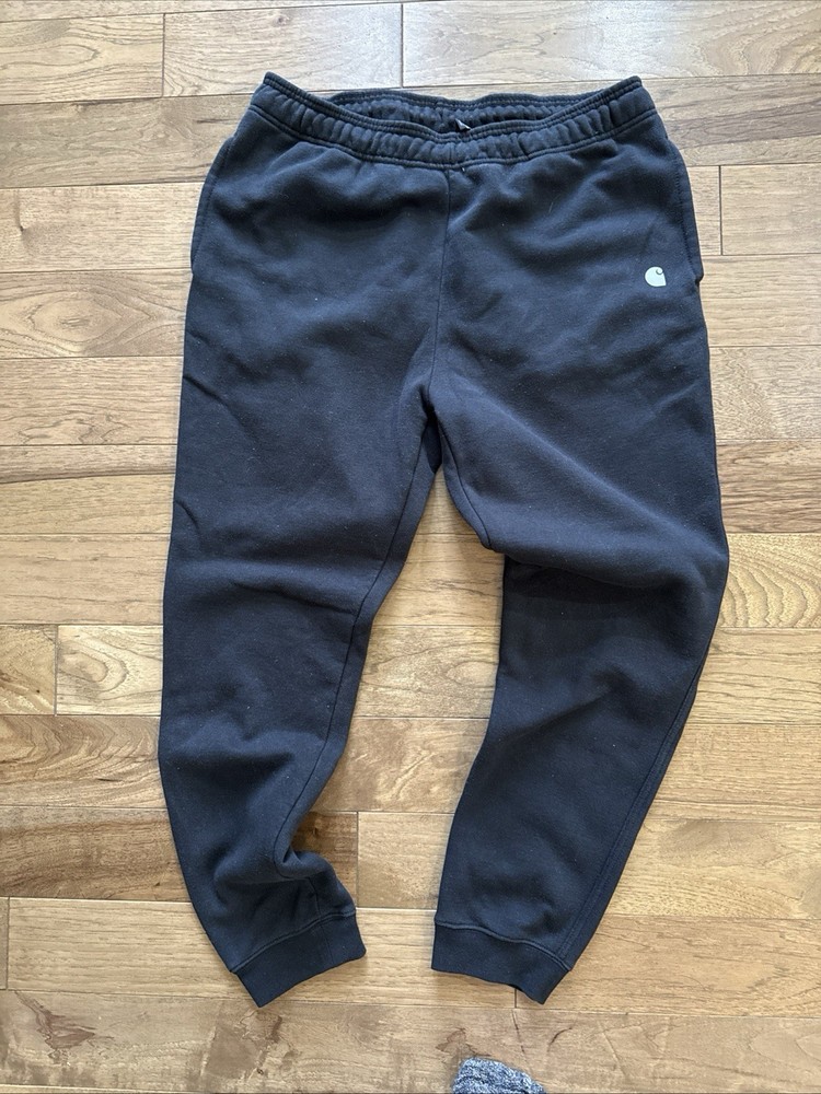 Carhartt Workwear Mens Sz L Black Relaxed Fit Jogger Sweatpants BLK