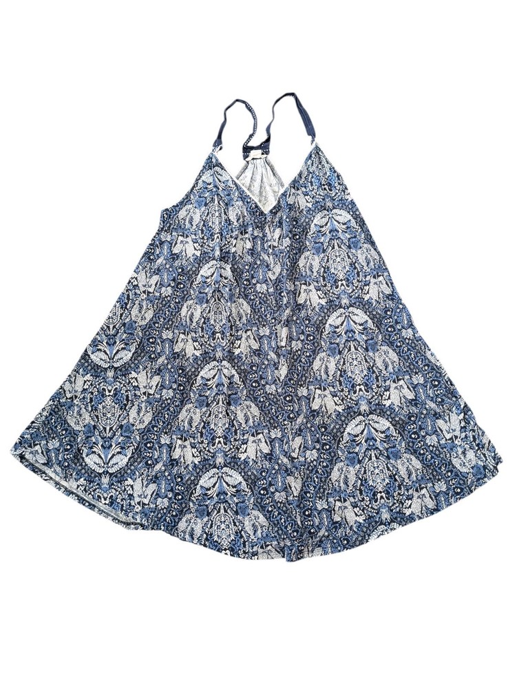 Lucky Brand Top Women's XL Paisley Blue Sleeveless Top Tunic