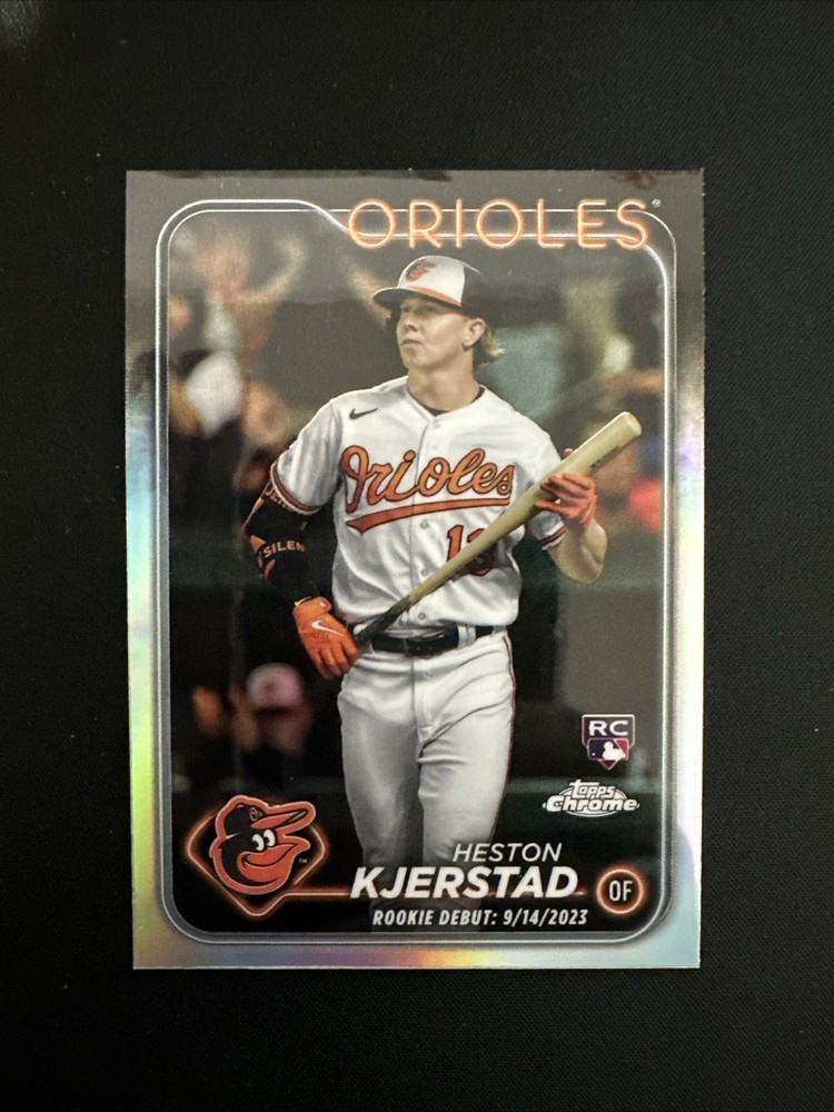 2024 Topps Chrome Update Heston Kjerstad Rookie Debut Refractor #USC120