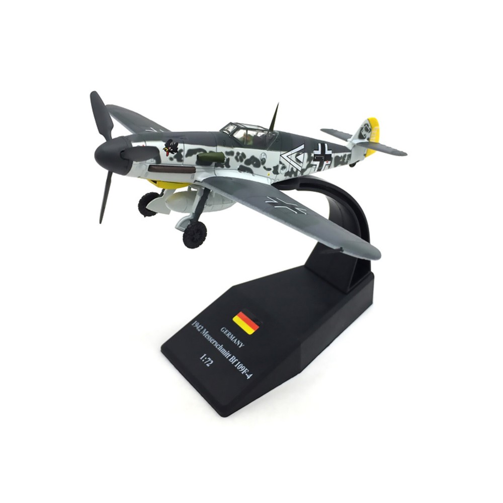 1/72 WW2 BF109 Military Fighter Aircraft Model Simulation Airplane Collection d