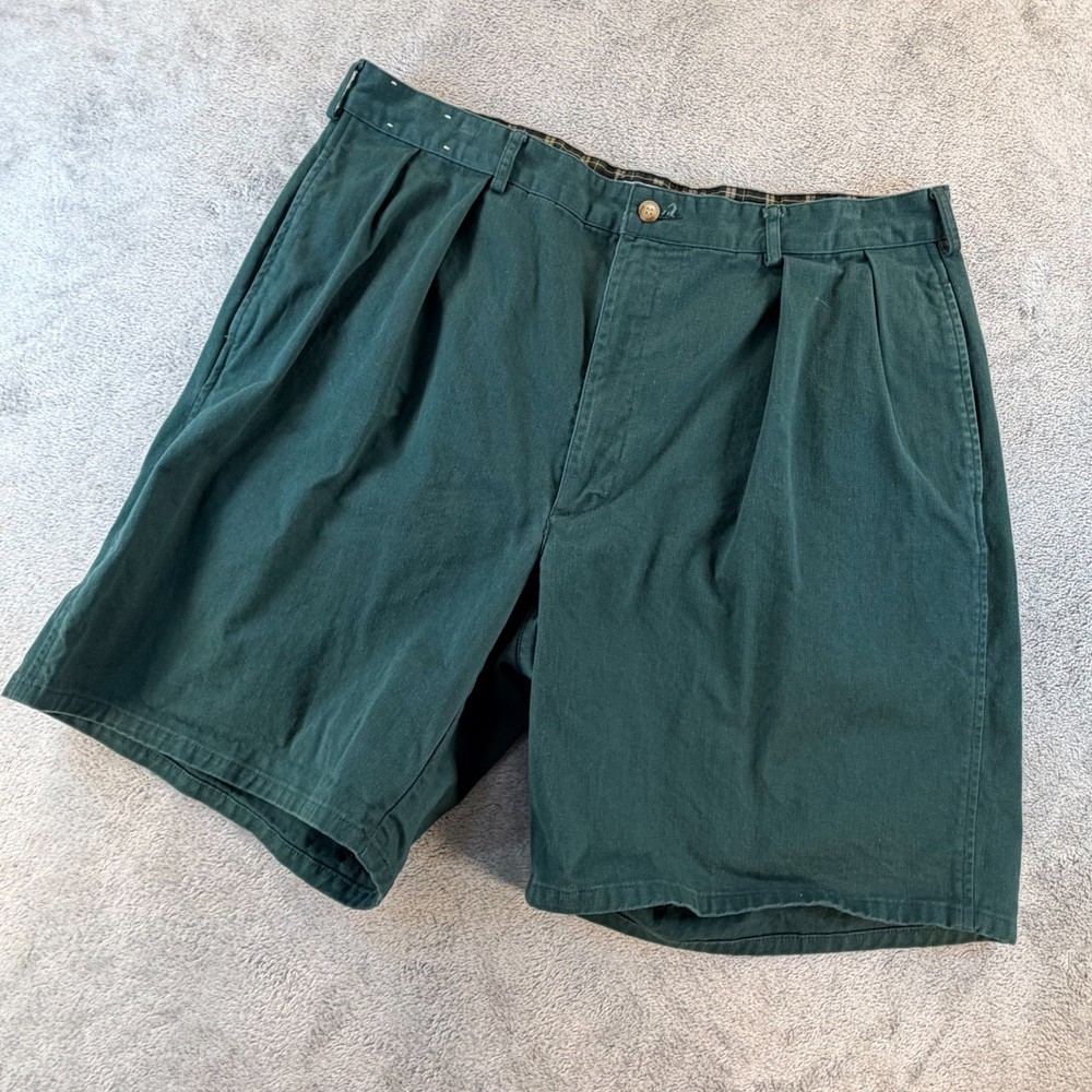 Vintage Polo Ralph Lauren Golf Shorts Mens 38 Green Pleated USA Made