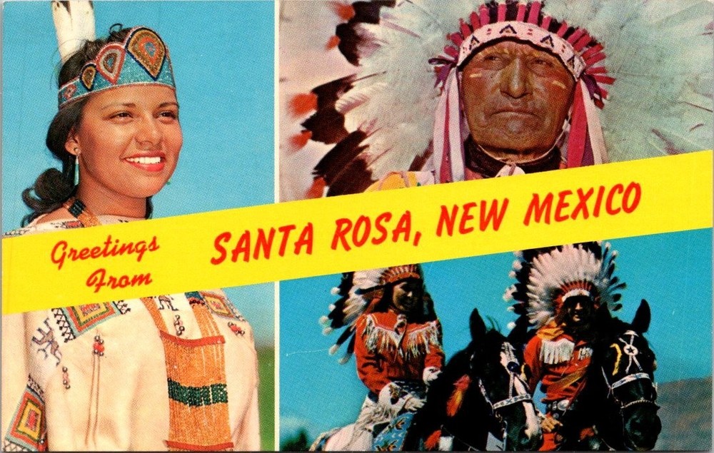 Postcard New Mexico NM Greetings From Santa Rosa