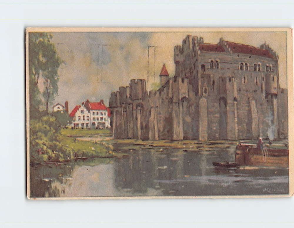 Postcard Chateau des Comtes Ghent Belgium