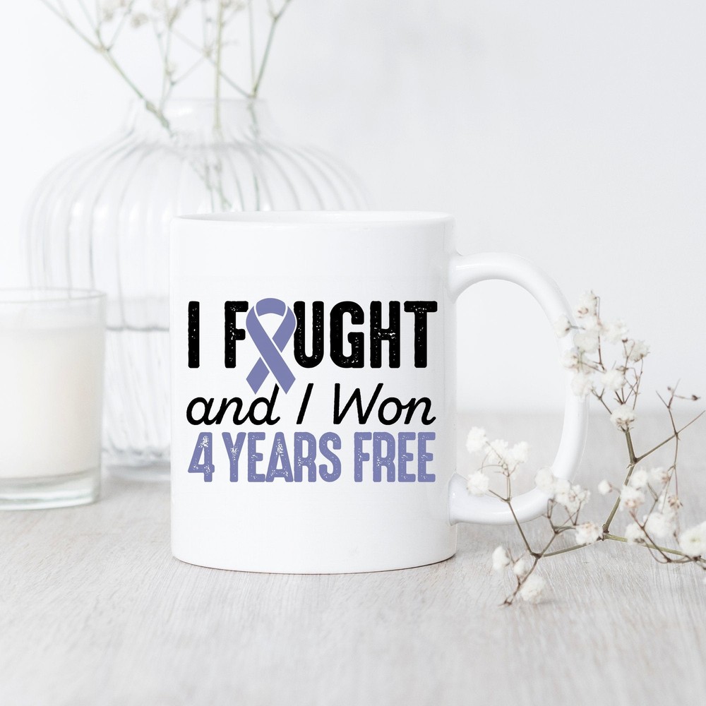4 Years Stomach Cancer Free Survivor Celebration Mug