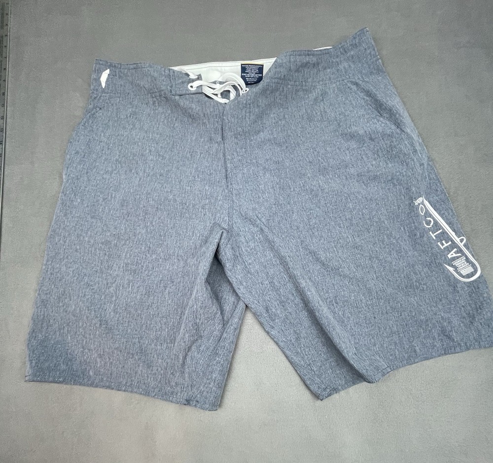 Aftco Fishing Shorts Mens 38 Blue Lightweight Stretch Outdoor Chino Pockets