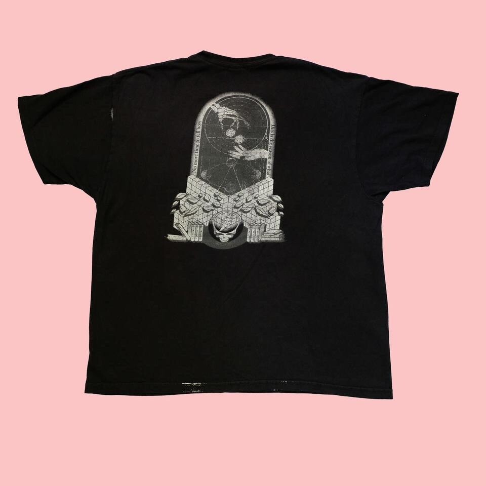 Grateful Dead  T shirt Y2K Rock Band Black Crew Neck Graphic T shirt by Gildan