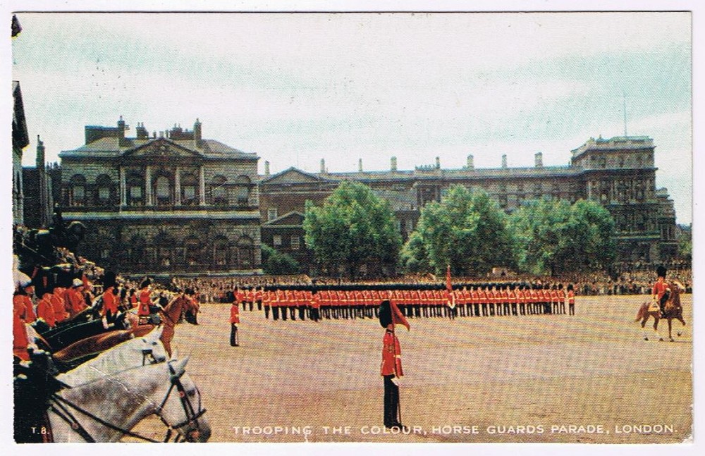 Postcard London England UK Trooping The Colour Horse Guards Parade