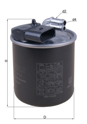 KL 914 Knecht fuel filter for Mercedes-Benz
